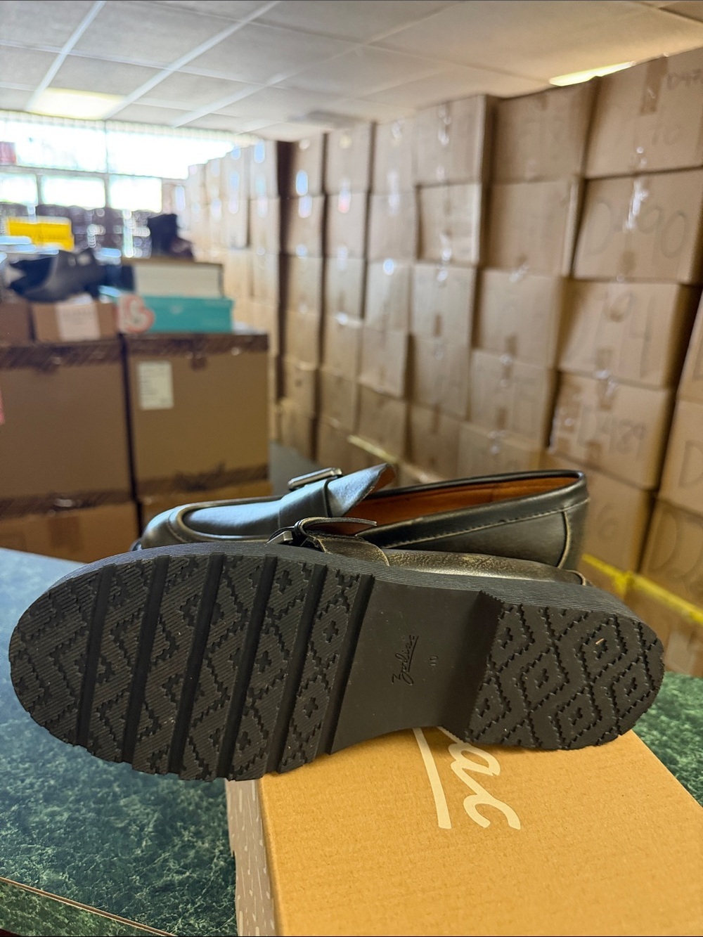 Zodiac Black Leather Buckle Strap Loafers - Picture 4 of 4